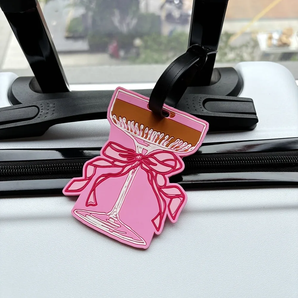 1 pièce étiquette de bagage style coquille avec pendentif, anti-perte, pour sac, avec espace d'écriture pour les informations, accessoire anti-perte