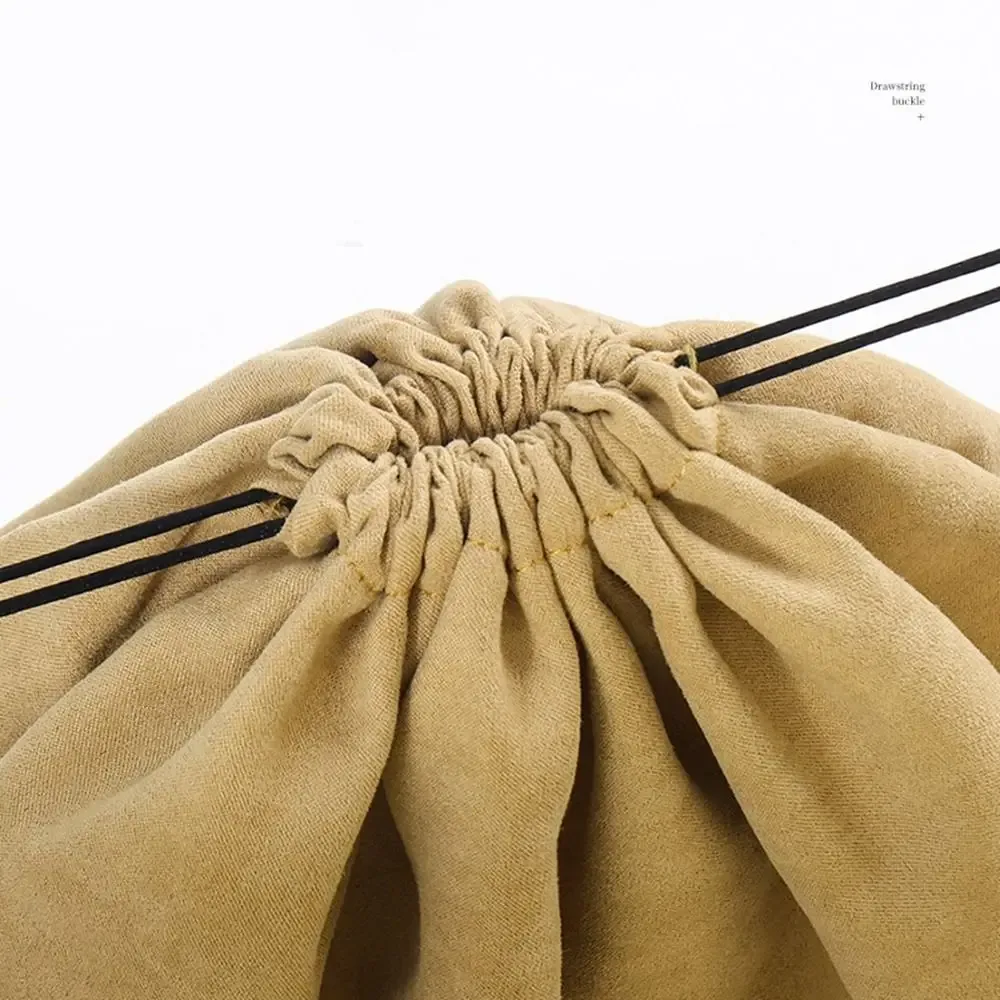 sac à cosmétiques en tissu avec cordon de serrage, sac de rangement anti-poussière, pochette de rangement anti-poussière grande capacité