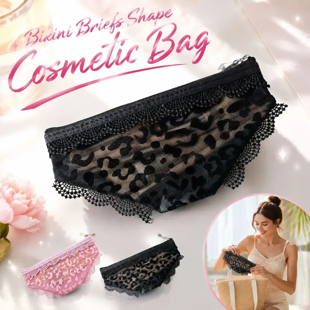 Nouvelle Trousse de Maquillage Transparente en Dentelle Cœur Y2K, Sac de Rangement Cosmétique en Maille pour Voyage