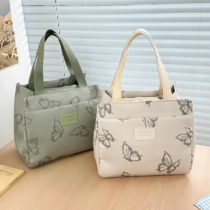 sac à main polyvalent imprimé papillon, sac fourre-tout pour le bureau, les voyages, les pique-niques et les déjeuners