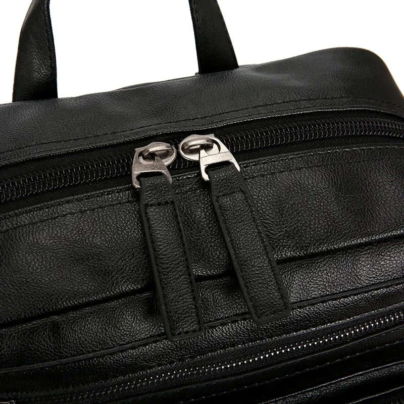 2025 sac à bandoulière d'affaires en peau de mouton sac à dos de voyage pour homme sac d'école pour ordinateur portable sacs à dos pour hommes de haute qualité pour adolescents garçons