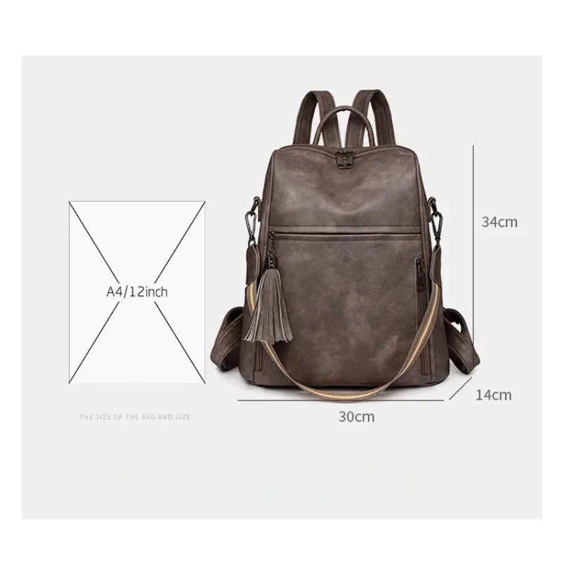 sac à dos antivol pour ordinateur portable de voyage pour femme, sac à livres universitaire, grande capacité, sacs initiés par l'ordinateur, degré d'eau, dames