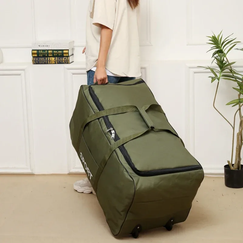 Grand sac de Camouflage 600D pour hommes, grand sac épais et imperméable en tissu Oxford, artefact mobile, grand rangement, sacs de voyage, sac de sport