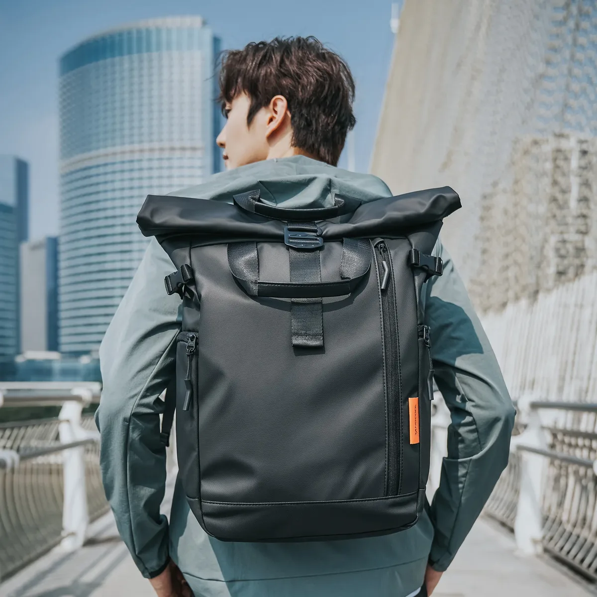 sac à dos de voyage extensible pour hommes et femmes, grand sac pour ordinateur portable, sacs à dos urbains étanches, 15.6 po