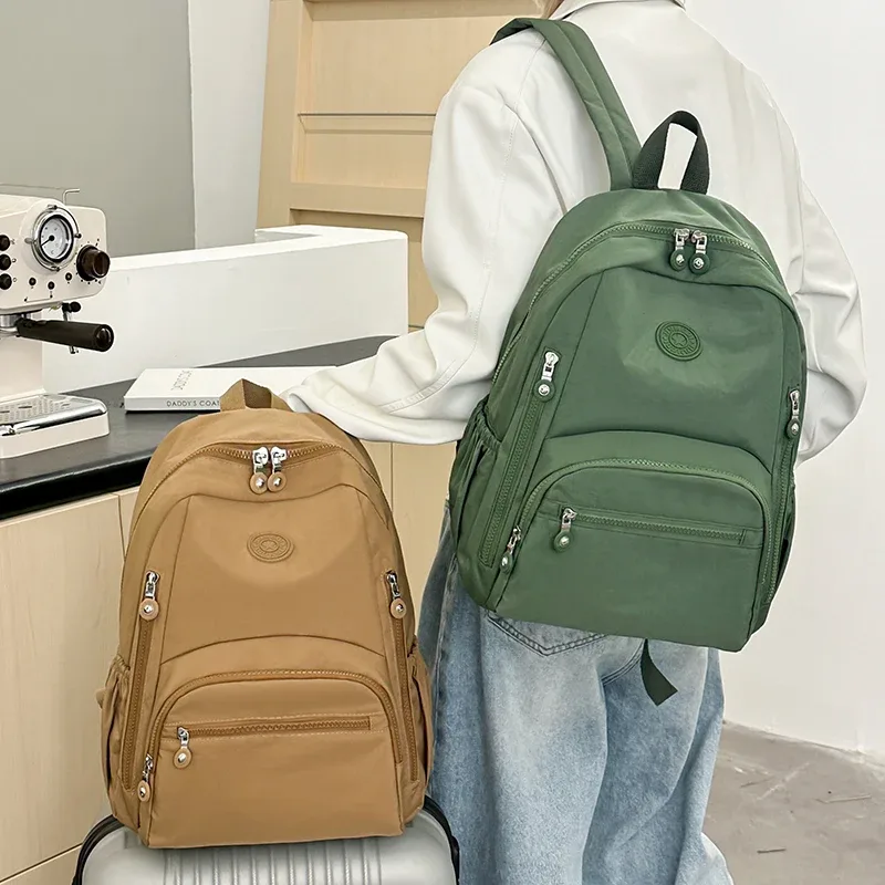 sac à dos de voyage en nylon pour femmes, sac à dos multifonctionnel, sac à bandoulière, sac à dos pour jeunes, sac à dos scolaire pour femmes