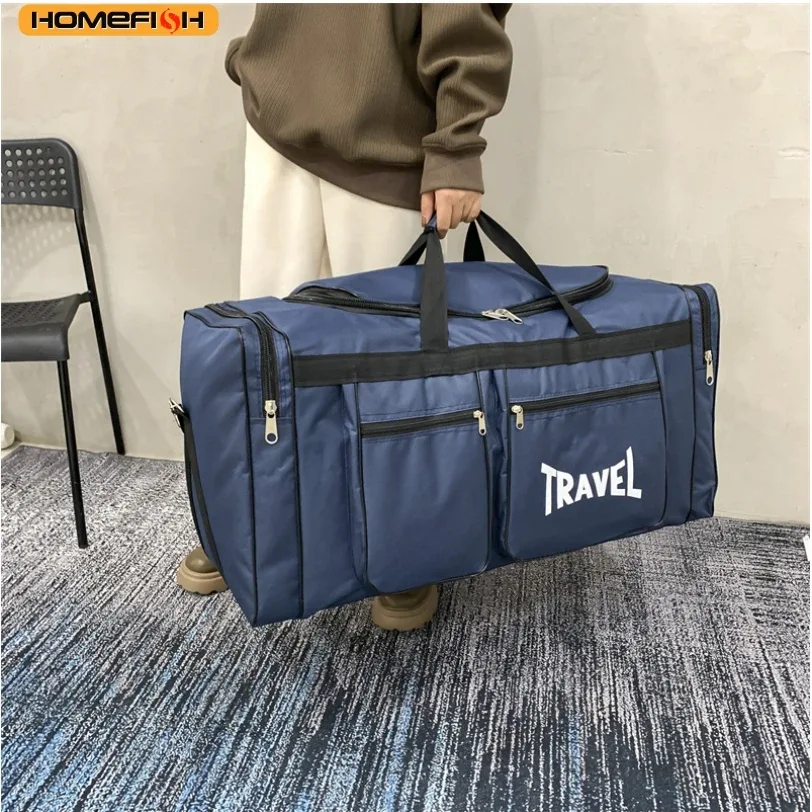 Sac de voyage HOMEFISH pliable grande capacité, imperméable, pour affaires et sport, résistant à l'usure, sac de sport multifonction portable