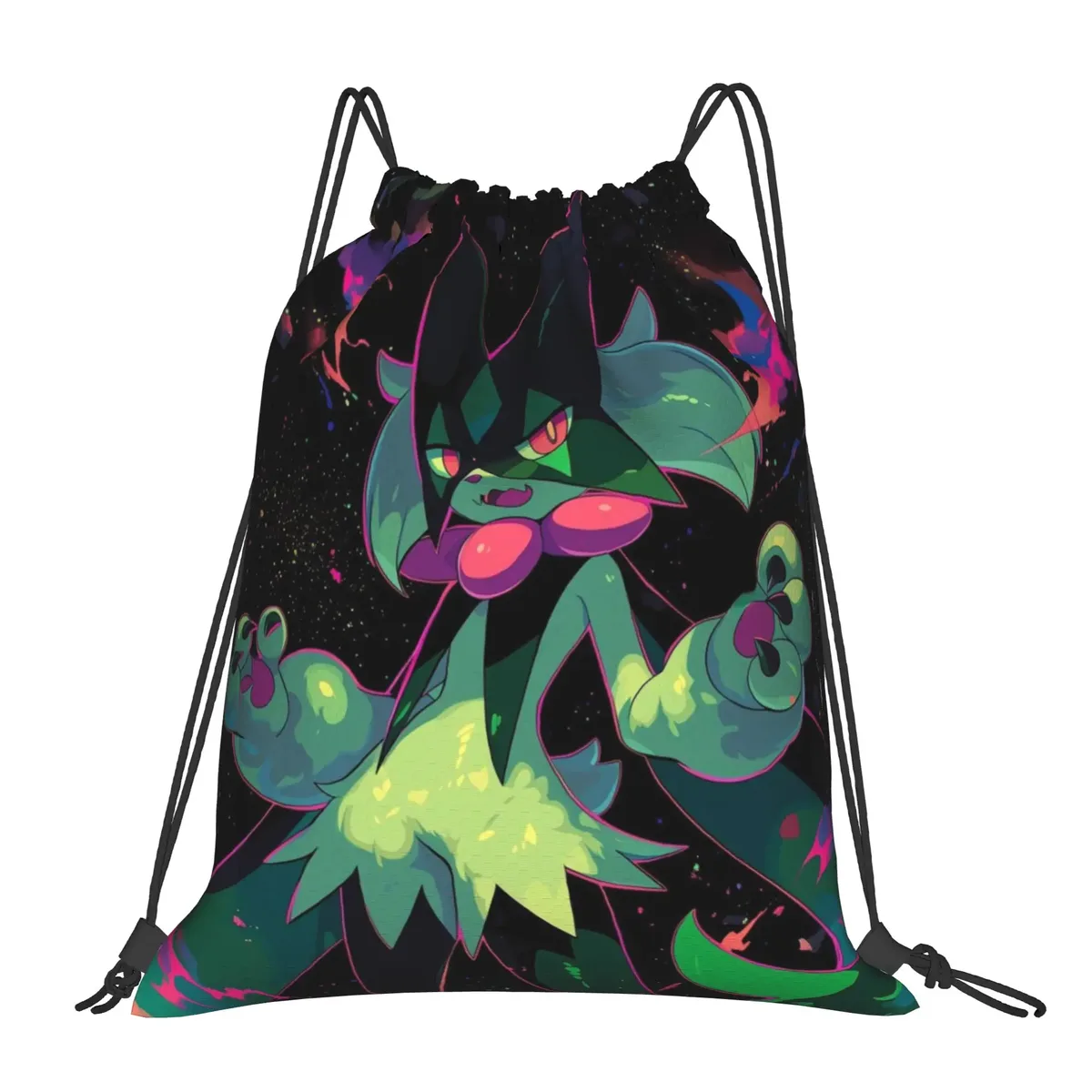 pochette de voyage pokemon charizard kawaii, sacs à cordon, sacs de rangement pour chaussures et vêtements, sac à dos portable multifonction pour adolescents