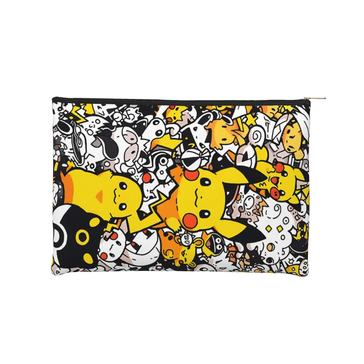 sac de voyage élégant et mignon pokemon pikachu, trousse de maquillage, trousse de toilette avec fermeture éclair, pochette cosmétique de voyage