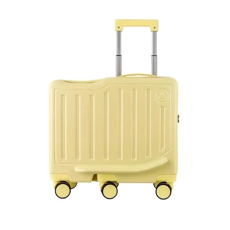valise à roulettes 20 pouces avec serrure à code, bagage portable pour enfants, voyage et vacances