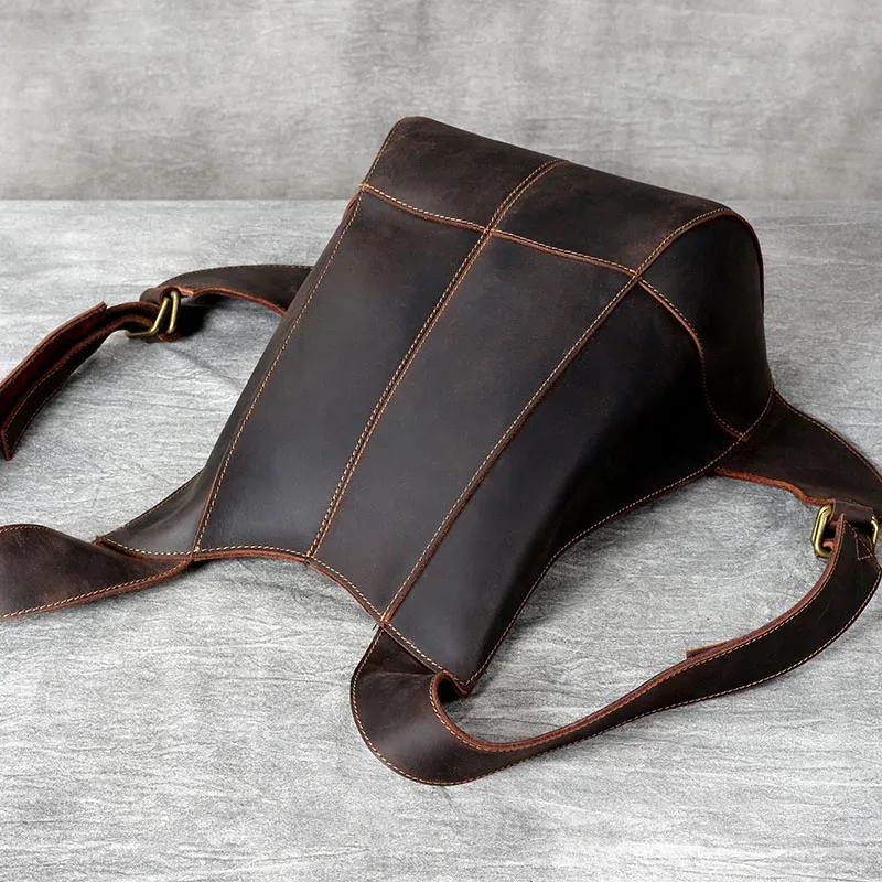 s.worker sac à dos décontracté en cuir véritable sac à bandoulière en cuir pleine fleur sac d'école de voyage sac à dos coccinelle personnalisé à la mode