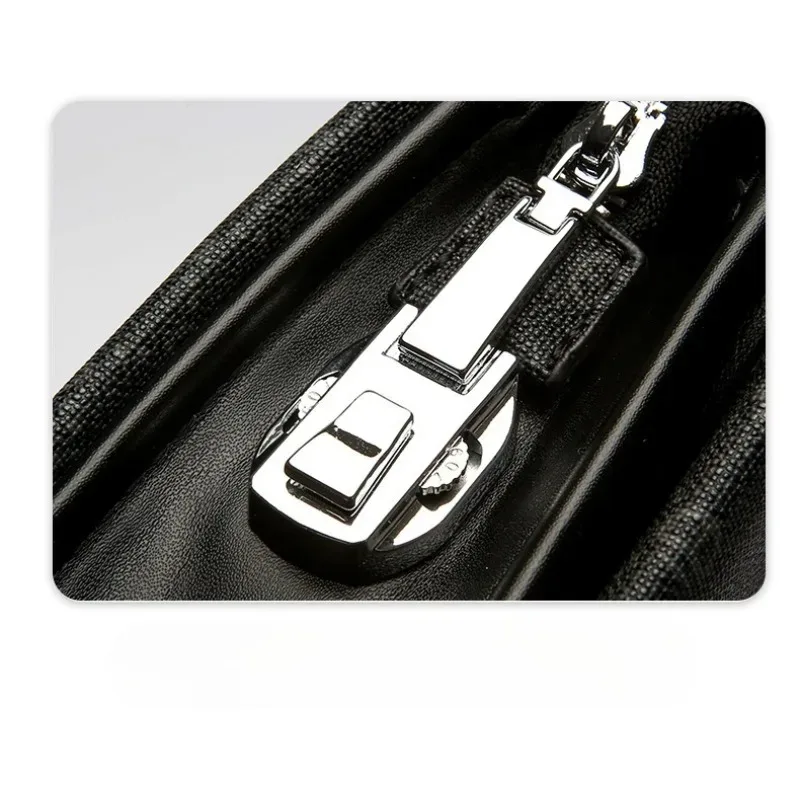 porte-documents pour hommes, sacoche d'affaires, grande capacité, serrure à combinaison, sac à bandoulière antivol, étui pour documents de conférence