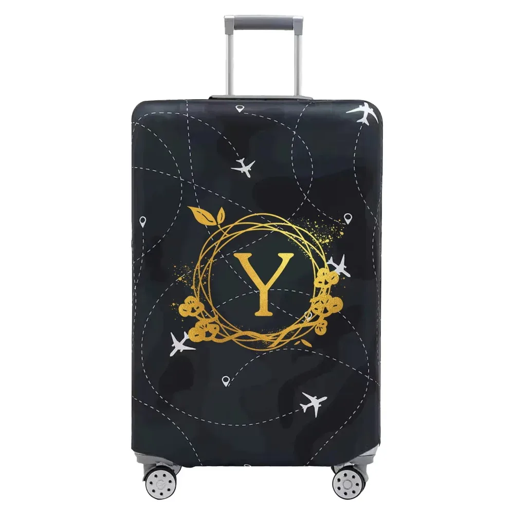 housse de protection pour bagages élastiques épais, série couronne imprimée pour valises de 18 à 32 pouces, accessoires de voyage
