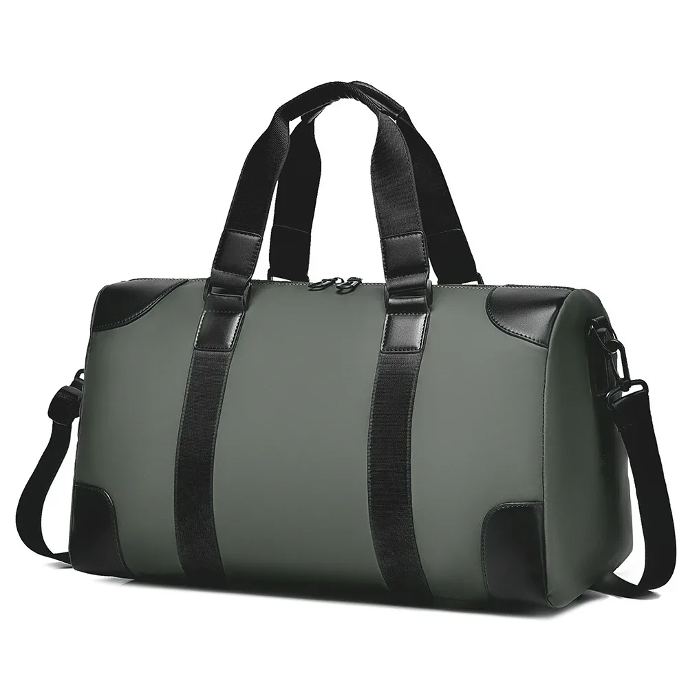 Sac de voyage résistant à l'usure de grande capacité, séparation sèche et humide, unisexe, bandoulière à une épaule, sac de fitness pour voyage d'affaires à trois usages pour court distance