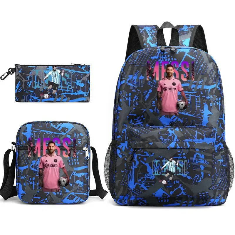 sac à dos messi léger et décontracté, grande capacité, pour femmes, hommes, étudiants, trousse à crayons, sacs à bandoulière, ensembles