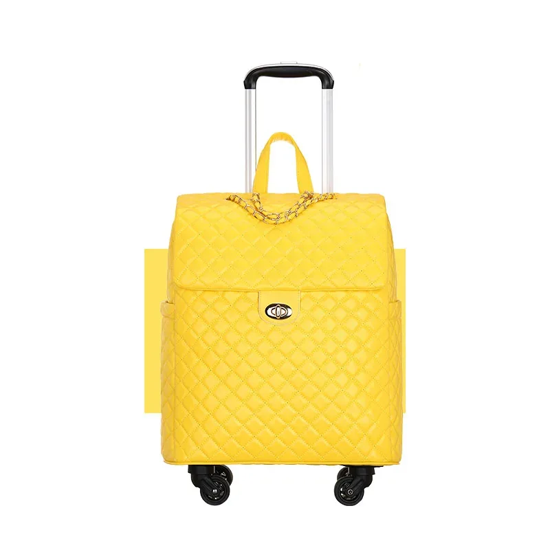 valise à roulettes avec roues silencieuses universelles, sac à bagages à roulettes, sacs de voyage légers, bagages à main à la mode, 20 po