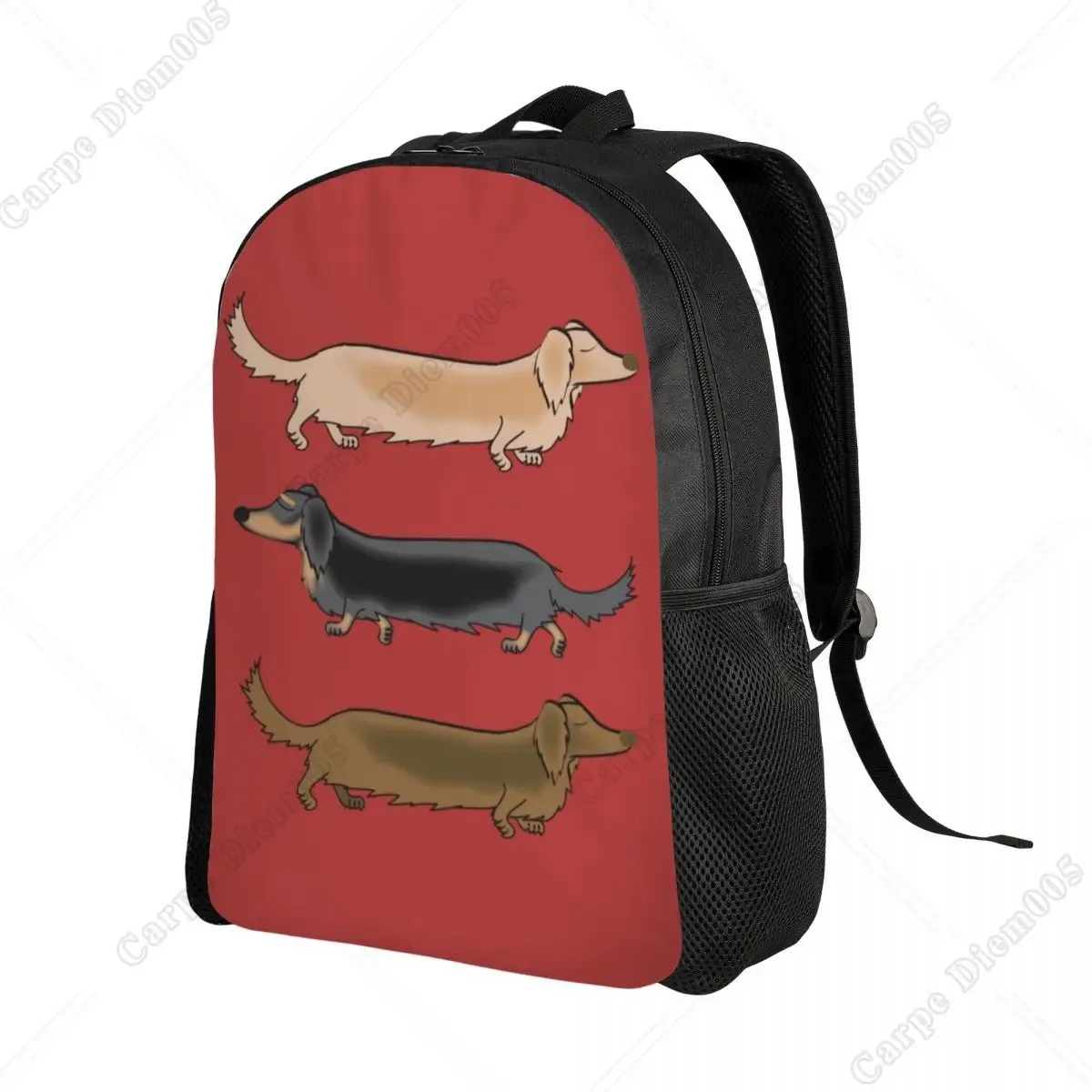 sac à dos dachshund dogs pour garçons et filles, saucisse wiener, sacs de voyage pour l'école ou le collège, sac à livres pour femmes et hommes, convient pour ordinateur portable 15 pouces