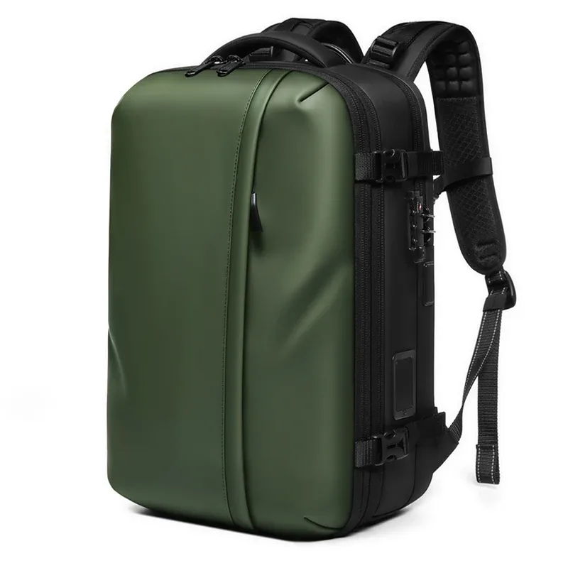 sac à dos de voyage pour homme avec pompe de compression à un clic, sac à dos de compression sous vide 60l pour alpinisme, randonnée, extérieur, avec compartiment pour ordinateur portable