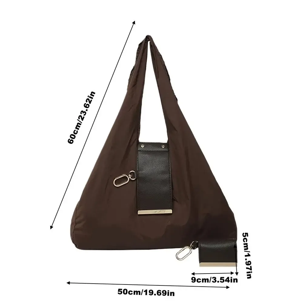 sac de courses pliable, sac fourre-tout réutilisable, mini sac extensible, léger, écologique, porte-clés, sac réutilisable de grande capacité