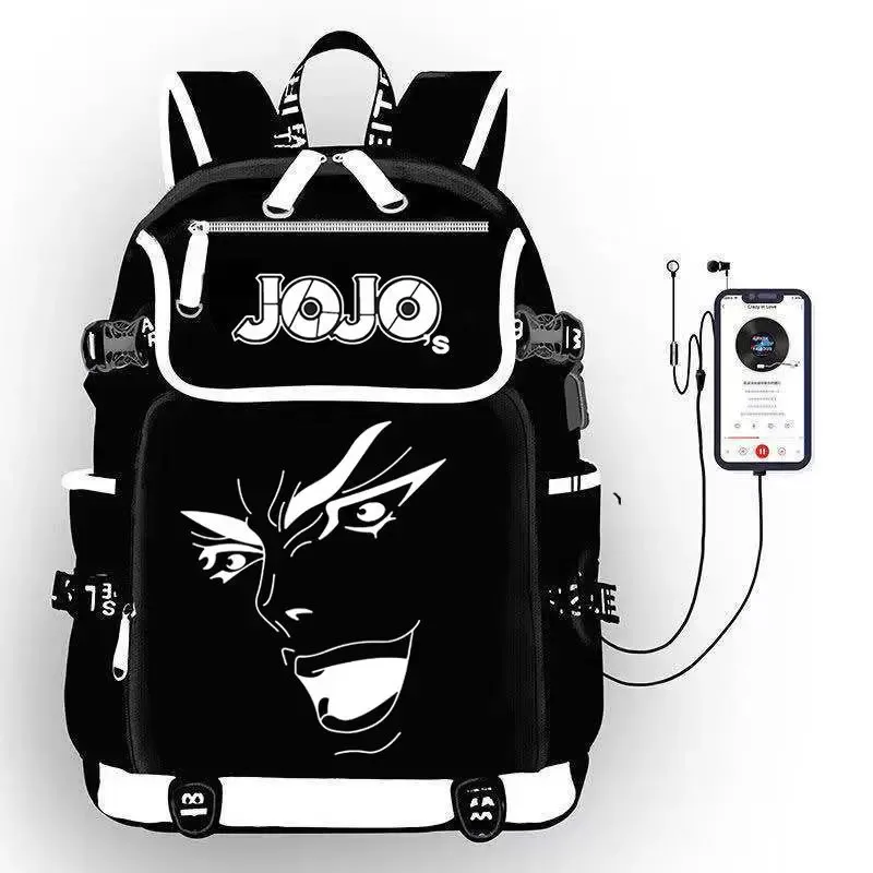 jojo's bizarre adventure anime sac à dos étudiant école sac à bandoulière grande capacité jeunesse en plein air voyage sac à dos cadeau de mode