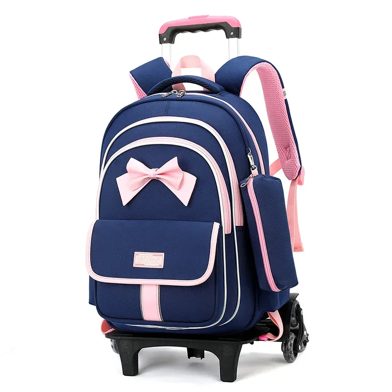 sac à dos à roulettes pour enfants, ensemble de 3 sacs d'école à roulettes pour garçons et filles, sac à dos de voyage avec sac à bandoulière