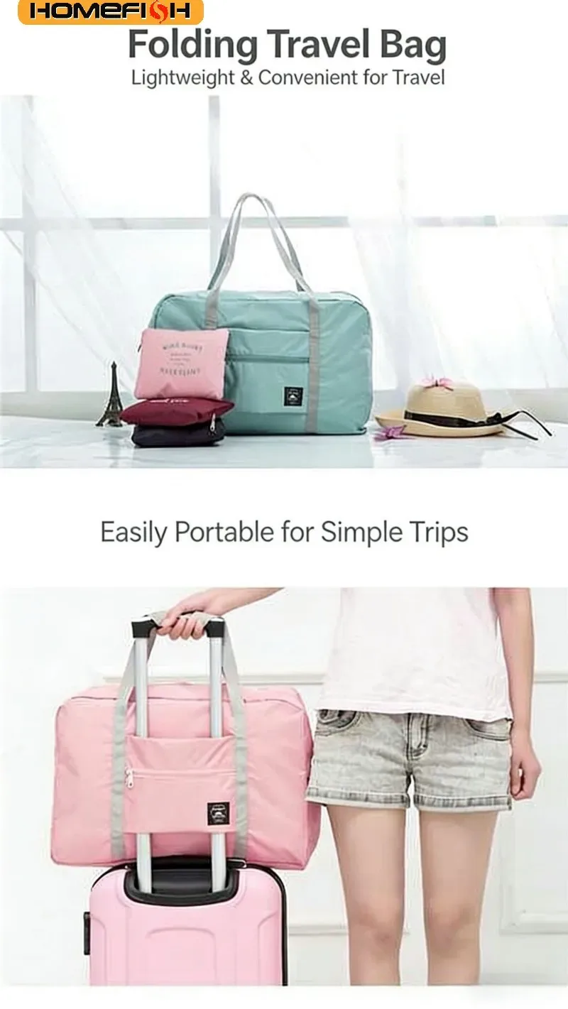 sac de voyage pliable homefish, grande capacité, sac à main pour les voyages et les déménagements