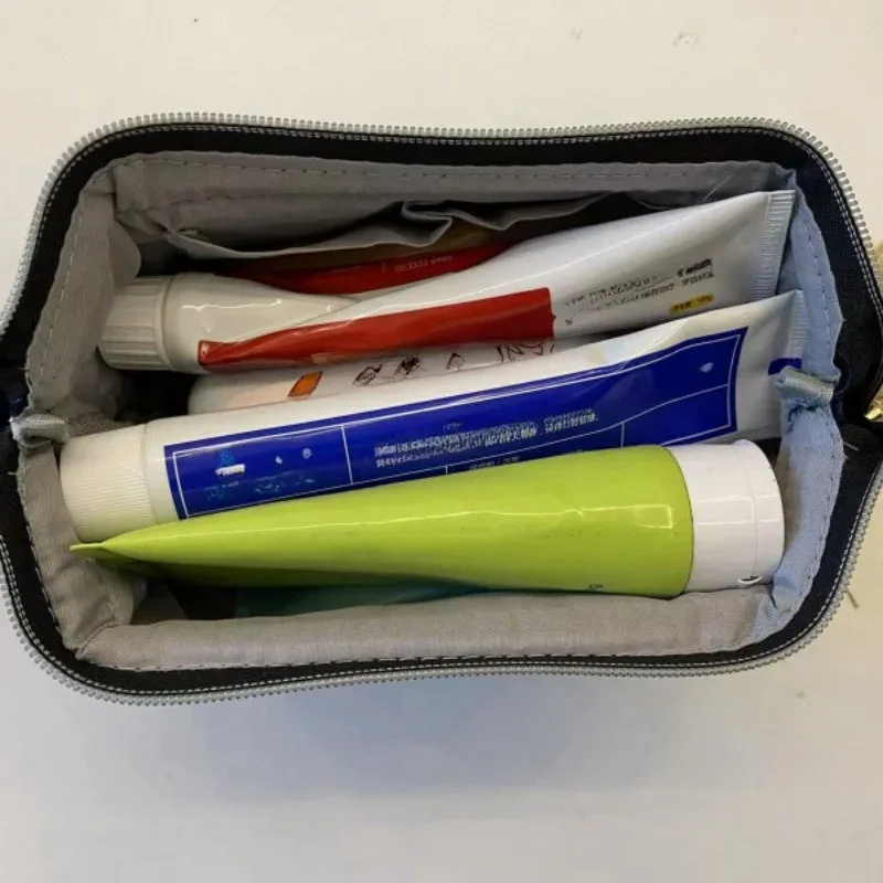 trousse à cosmétiques de grande capacité avec étoiles brodées et décorations de lune et poches intérieures, portable, le meilleur cadeau pour la mère