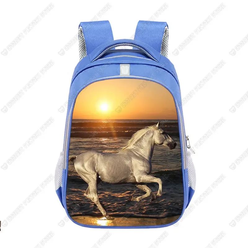 grand sac d'école animal horse pour enfants, cartable poney cool pour adolescents, sac à dos de voyage pour garçons et filles, mode pour enfants