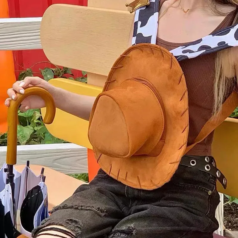 Sac à dos Anime Kawaii Cartoon pour filles, sac à chapeau de cowboy créatif, sac à dos Woody Cosplay, trousse de maquillage, cadeaux pour étudiants, école, nouveau