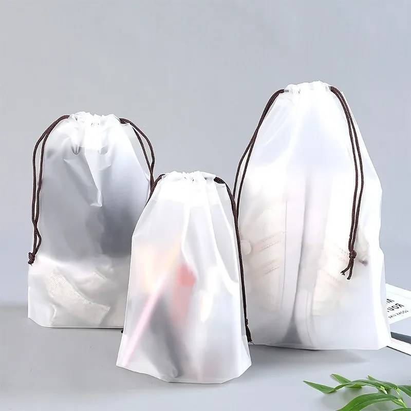 Lot de 50 sacs de rangement jetables épais à grande capacité pour la maison, les voyages ou les outils de cuisine, avec cordon de serrage anti-poussière