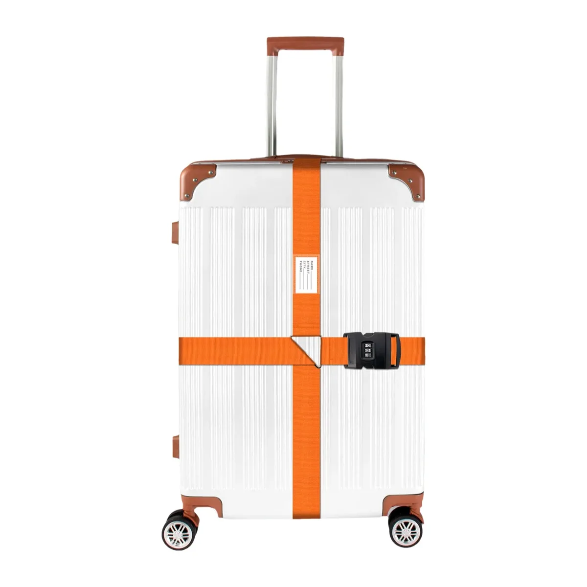 sangle de bagage épaissie avec cadenas à combinaison, anti-explosion et résistante à l'usure, pour accessoires de valise de voyage d'affaires