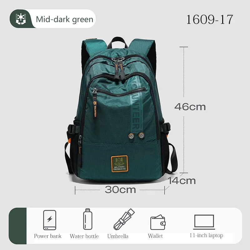 volunteer sac à dos de voyage pour hommes randonnée en plein air escalade camping sac à dos étanche de grande capacité sac à dos pour hommes 1609-08