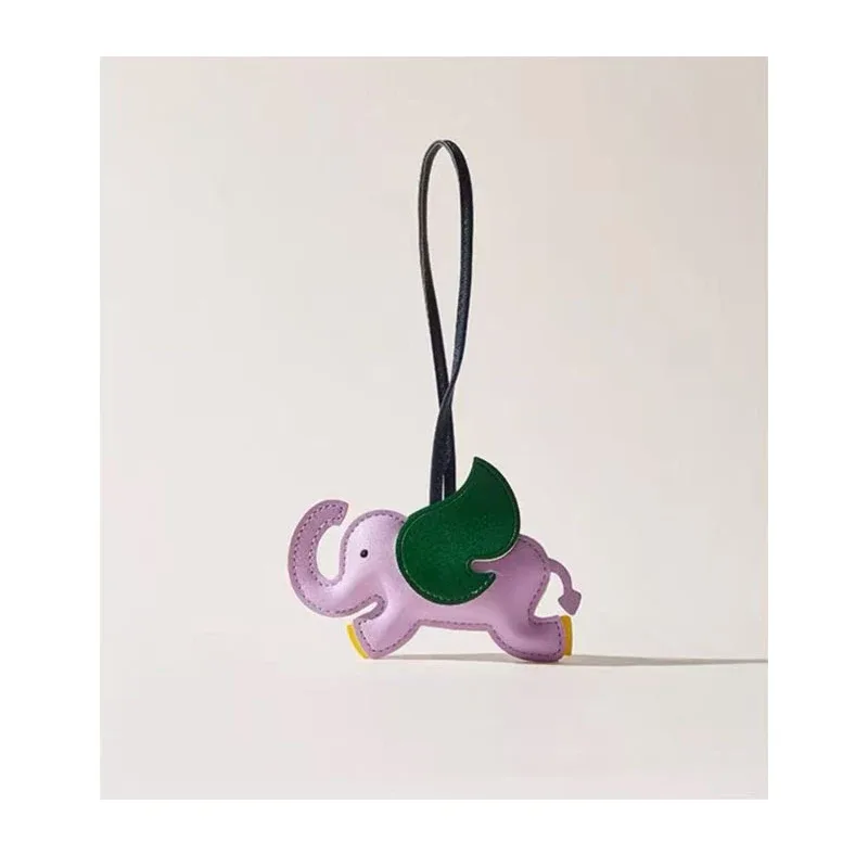 mignon et ludique en cuir dumbo sac pendentif sac à breloques sac accessoires sac d'école sac à dos charme