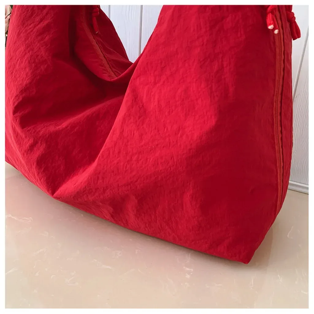 sac fourre-tout décontracté, sac à poignée supérieure, sac à bandoulière en nylon, polyvalent pour les sorties courtes, le shopping, les rendez-vous décontractés