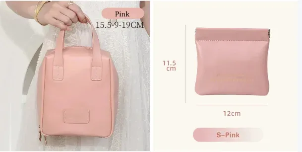 trousse de maquillage portable en cuir pu pour femme, sac de rangement cosmétique étanche, sac de lavage de voyage, grande capacité, coque tendance, 2 pièces
