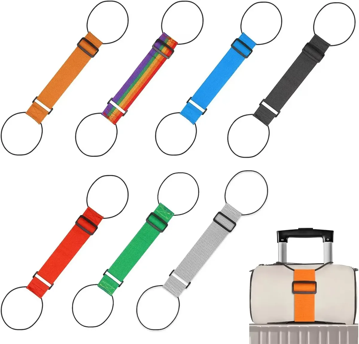 sangle élastique réglable pour bagages, 1/2 pièces, ceintures de sécurité pour valises, accessoires de voyage