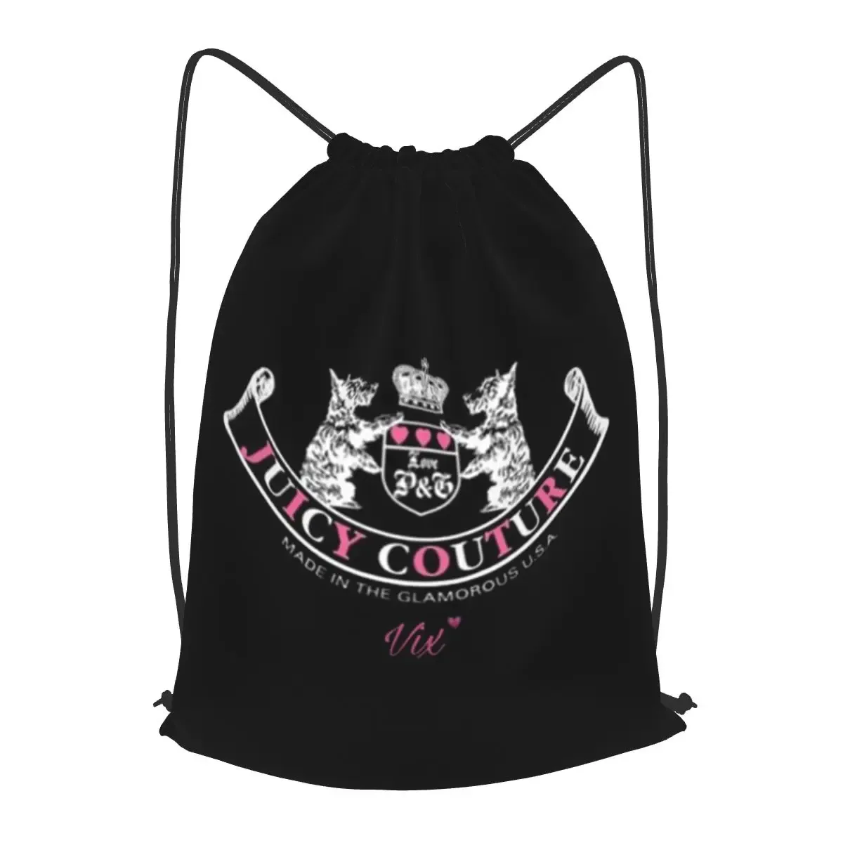 sacs à dos classiques juicy couture, sac de sport portable avec cordon de serrage, sacs à livres pour homme et femme, pour l'école