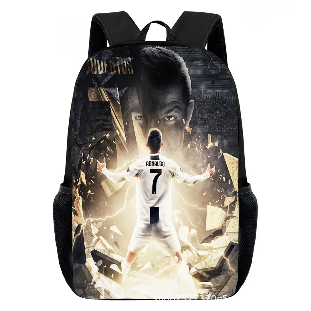 sacs à dos cr7 imprimés pour enfants, sacs d'école décontractés pour adolescents, garçons et filles, sac à dos d'école de 15 pouces, mochilas de voyage pour l'école primaire