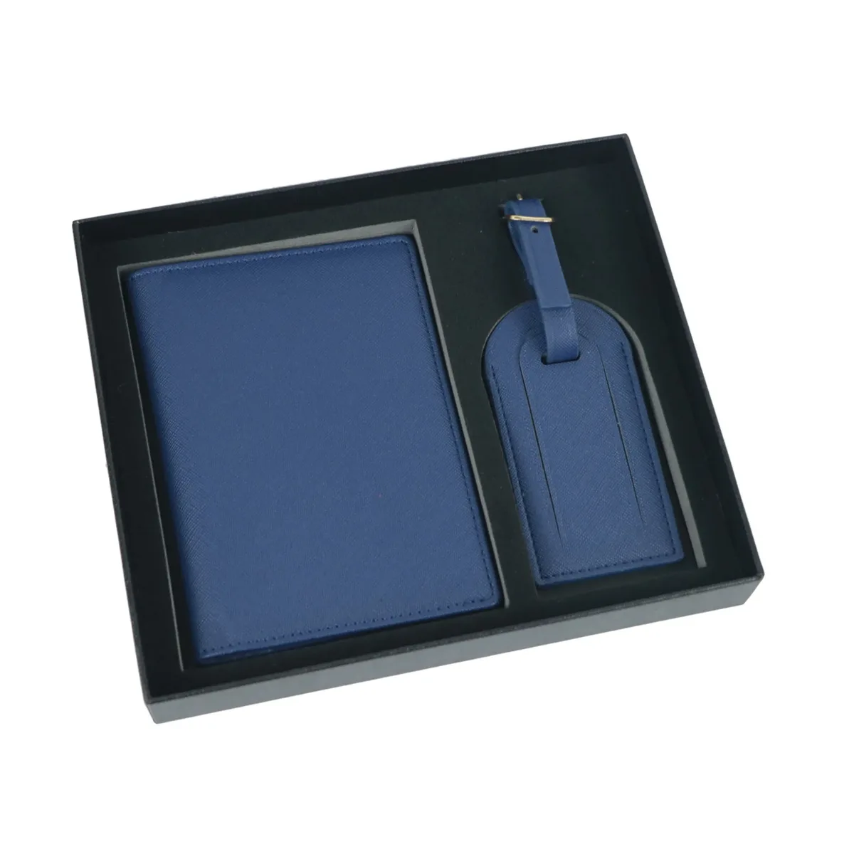 ensemble de couverture de passeport et d'étiquettes de bagage avec nom personnalisable gratuit, accessoires de voyage légers, porte-passeport et étiquette de valise