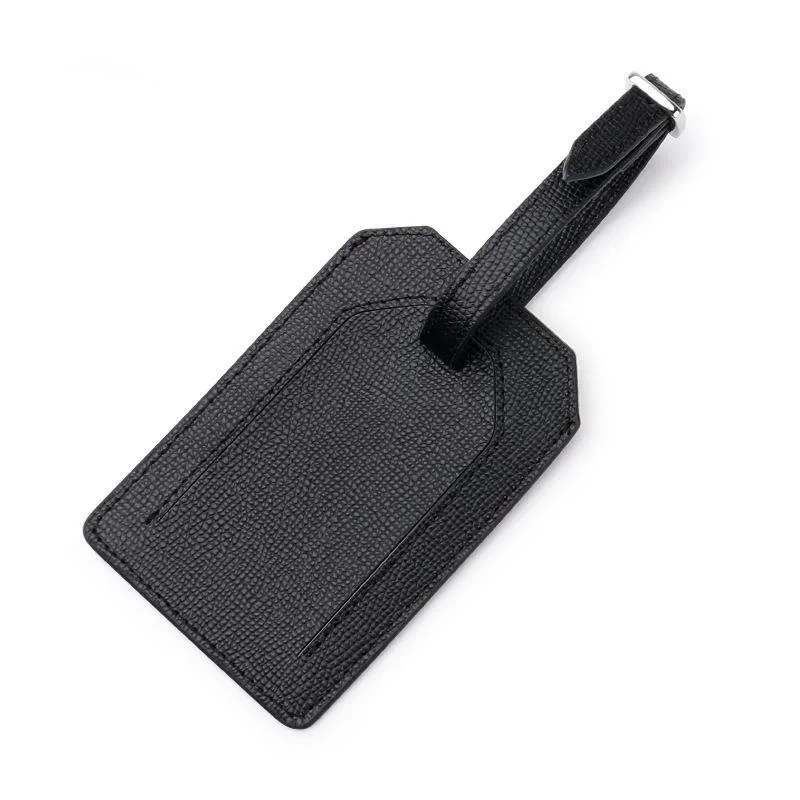 étiquette de bagage de voyage en cuir véritable pour hommes, lettres personnalisées, étiquette imbibée d'avion, étiquettes de valise, étiquette de chambre d'hôtel, mode, livraison directe