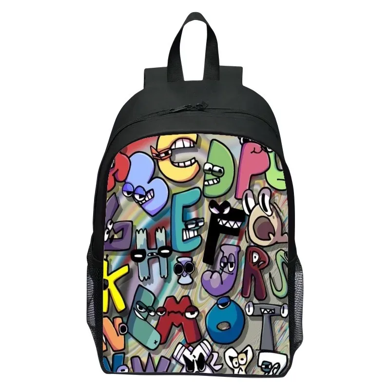 16 pouces sac à dos pour enfants alphabet lore alphabet légende école primaire sac à dos garçons et filles maternelle sac à dos