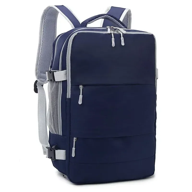 sac à dos imperméable avec compartiment à chaussures indépendant, rail de protection, interface usb, sac de voyage, sac de rangement grande capacité