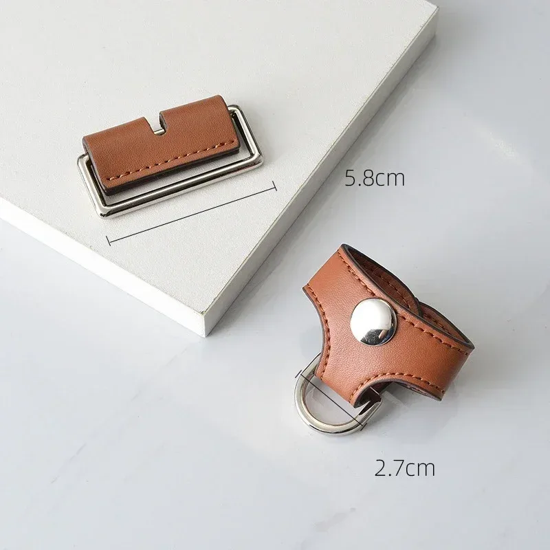 sac à boucle de connexion en cuir, accessoires pour boîte à déjeuner hermes, sac à bandoulière, sacs pour femmes, pièces de modification diy