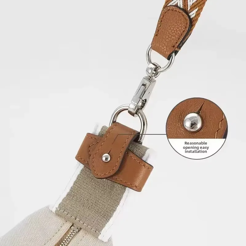 sac à boucle de connexion en cuir, accessoires pour boîte à déjeuner hermes, sac à bandoulière, sacs pour femmes, pièces de modification diy