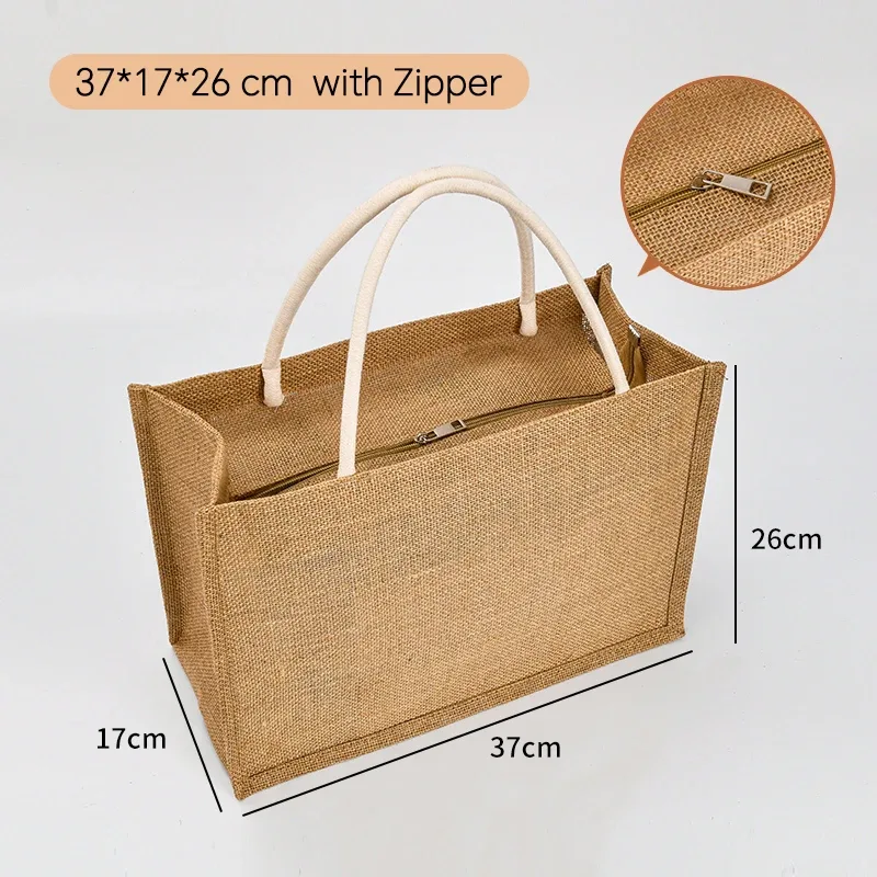 lot de 100 sacs fourre-tout en toile de jute personnalisés, sacs d'épicerie, sacs de plage, sacs cadeaux de mariage et d'anniversaire, sacs laminés avec logo, vente en gros