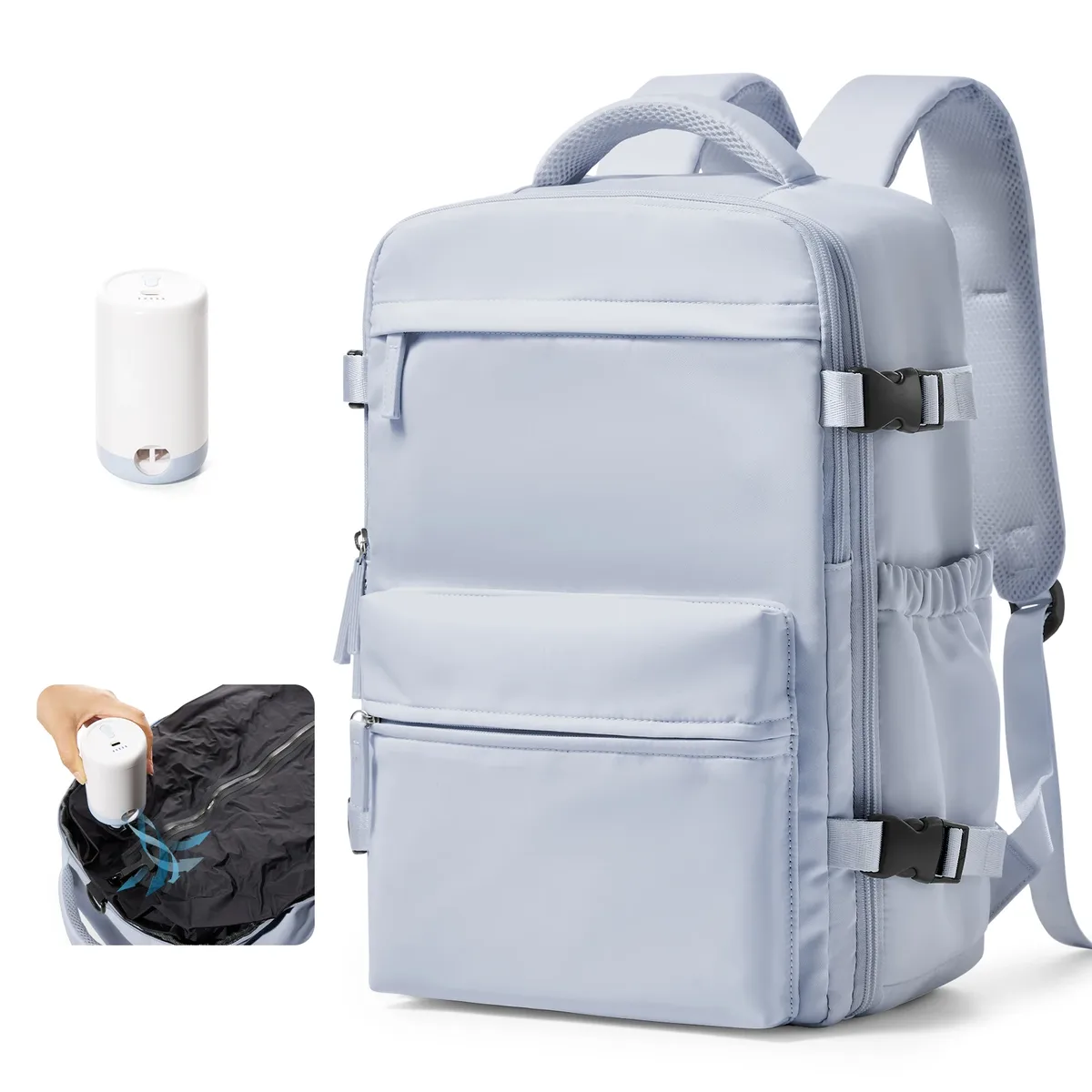 sac à dos de voyage ryanair pour cabine d'avion, sac à dos de compression sous vide, sac à dos pour ordinateur portable professionnel pour femmes et hommes, sac à main