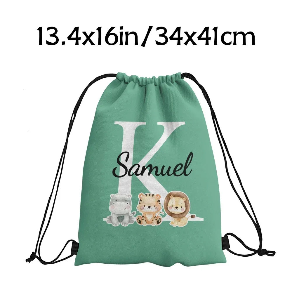 sac à dos personnalisé durable - sac à cordon avec initiales personnalisées, texte/message diy, sac à livres, cadeaux de fête d'anniversaire, cadeau de noël
