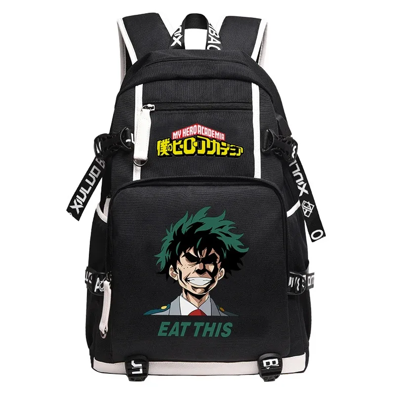 grand sac à dos anime oxford pour adolescentes, sac de voyage étanche, sac à dos bakugou katsuki pour hommes