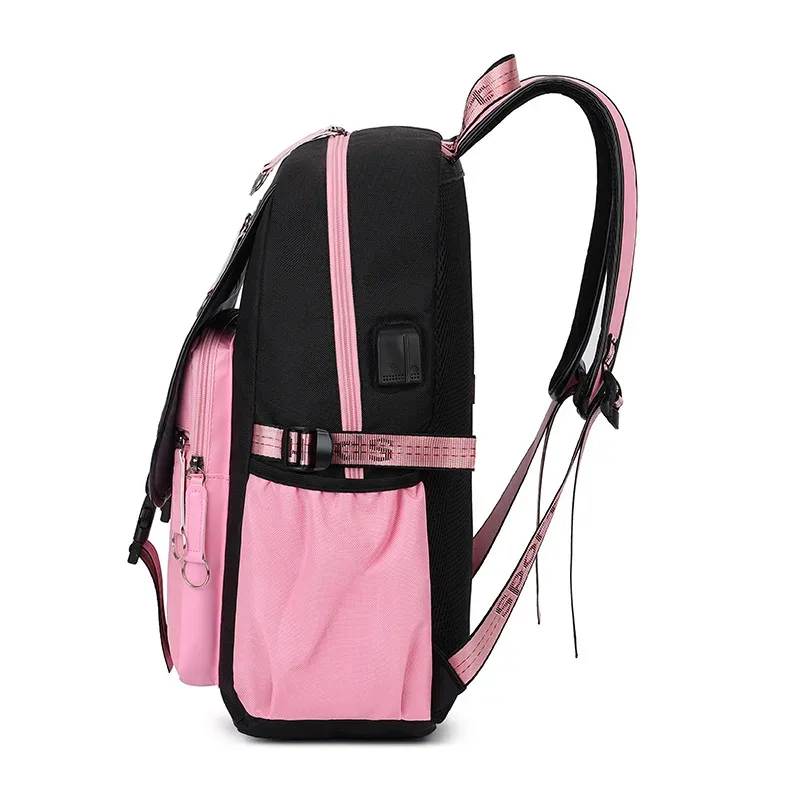 sac à dos kpop demon hunter pour adolescents, cartable de grande capacité, 3 pièces/ensemble avec sac à lunch pour femmes, étudiants, décontracté, confortable, pour voyage, mochilas