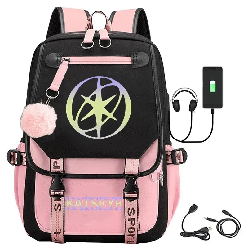 sac à dos pour étudiants, sac à dos d'école imprimé katseye pour jeunes garçons et filles, sacs d'école de voyage à la mode, cadeaux pour fans