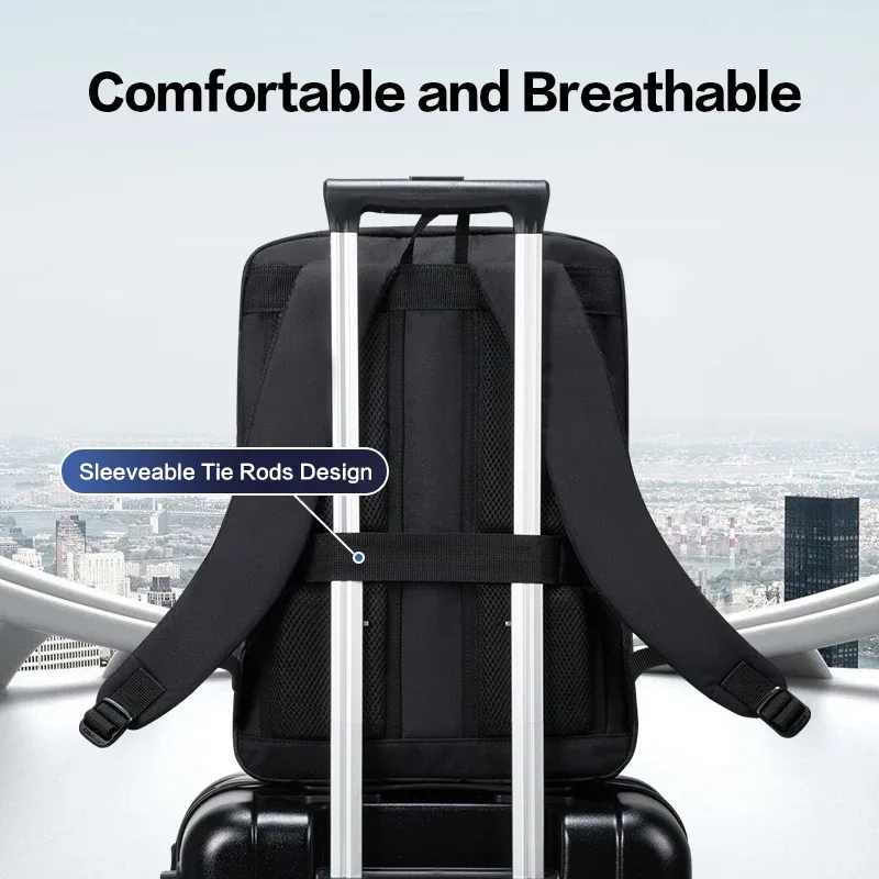 oiwas sacs à dos pour ordinateur portable imperméable en nylon 18l sac à bandoulière décontracté voyage sac à dos d'affaires pour hommes comprenant un port de chargement usb